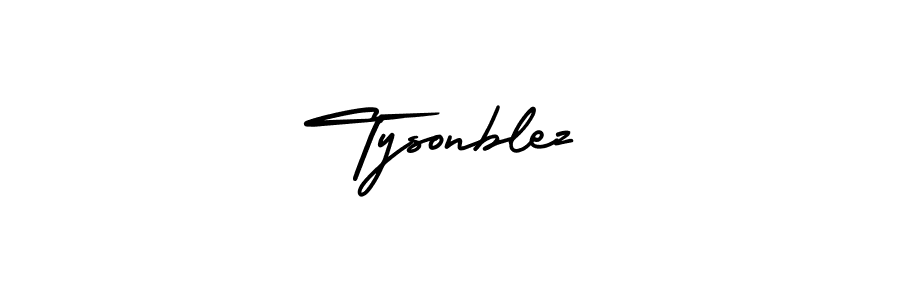 How to Draw Tysonblez signature style? AmerikaSignatureDemo-Regular is a latest design signature styles for name Tysonblez. Tysonblez signature style 3 images and pictures png