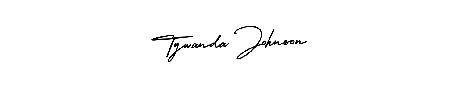 Tywanda Johnson stylish signature style. Best Handwritten Sign (AmerikaSignatureDemo-Regular) for my name. Handwritten Signature Collection Ideas for my name Tywanda Johnson. Tywanda Johnson signature style 3 images and pictures png