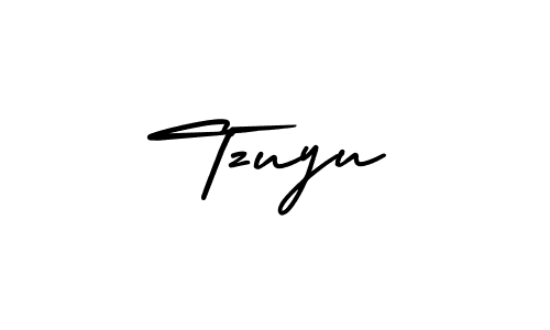 Make a beautiful signature design for name Tzuyu. With this signature (AmerikaSignatureDemo-Regular) style, you can create a handwritten signature for free. Tzuyu signature style 3 images and pictures png