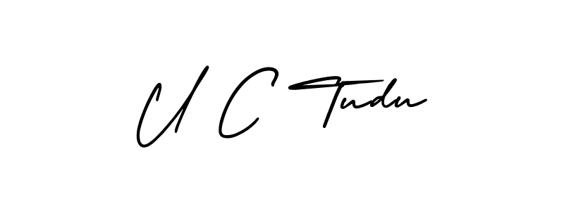 Best and Professional Signature Style for U C Tudu. AmerikaSignatureDemo-Regular Best Signature Style Collection. U C Tudu signature style 3 images and pictures png
