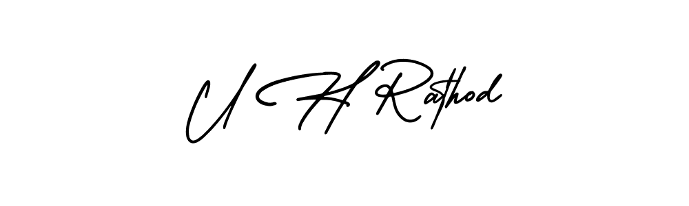 Check out images of Autograph of U H Rathod name. Actor U H Rathod Signature Style. AmerikaSignatureDemo-Regular is a professional sign style online. U H Rathod signature style 3 images and pictures png