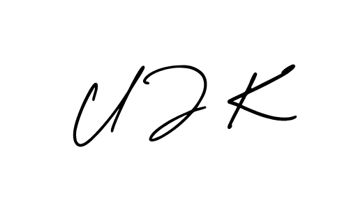Best and Professional Signature Style for U J K. AmerikaSignatureDemo-Regular Best Signature Style Collection. U J K signature style 3 images and pictures png