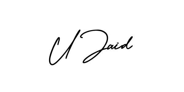 Here are the top 10 professional signature styles for the name U Jaid. These are the best autograph styles you can use for your name. U Jaid signature style 3 images and pictures png