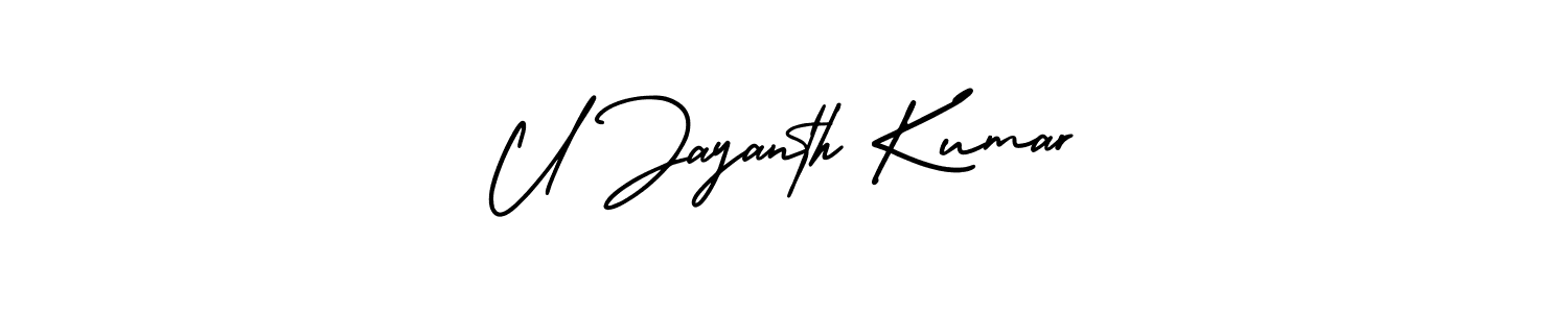 You can use this online signature creator to create a handwritten signature for the name U Jayanth Kumar. This is the best online autograph maker. U Jayanth Kumar signature style 3 images and pictures png