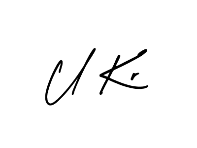 AmerikaSignatureDemo-Regular is a professional signature style that is perfect for those who want to add a touch of class to their signature. It is also a great choice for those who want to make their signature more unique. Get U Kr name to fancy signature for free. U Kr signature style 3 images and pictures png