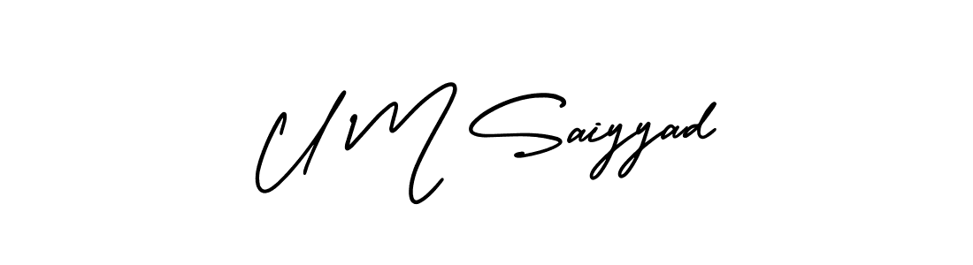 Make a short U M Saiyyad signature style. Manage your documents anywhere anytime using AmerikaSignatureDemo-Regular. Create and add eSignatures, submit forms, share and send files easily. U M Saiyyad signature style 3 images and pictures png