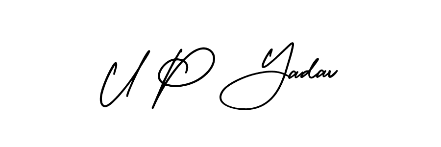 You can use this online signature creator to create a handwritten signature for the name U P Yadav. This is the best online autograph maker. U P Yadav signature style 3 images and pictures png