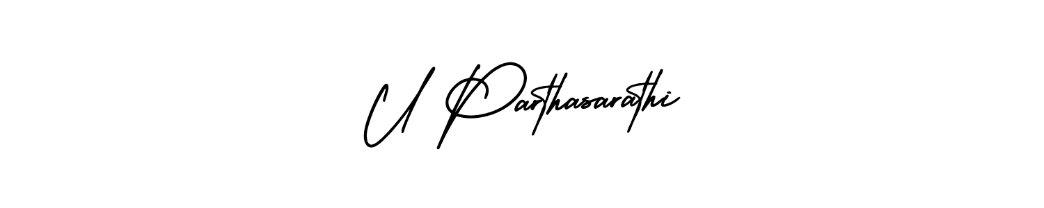 Also we have U Parthasarathi name is the best signature style. Create professional handwritten signature collection using AmerikaSignatureDemo-Regular autograph style. U Parthasarathi signature style 3 images and pictures png