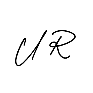 if you are searching for the best signature style for your name U R. so please give up your signature search. here we have designed multiple signature styles  using AmerikaSignatureDemo-Regular. U R signature style 3 images and pictures png