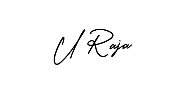 Check out images of Autograph of U Raja name. Actor U Raja Signature Style. AmerikaSignatureDemo-Regular is a professional sign style online. U Raja signature style 3 images and pictures png