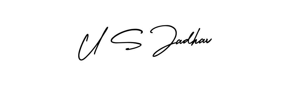 Here are the top 10 professional signature styles for the name U S Jadhav. These are the best autograph styles you can use for your name. U S Jadhav signature style 3 images and pictures png
