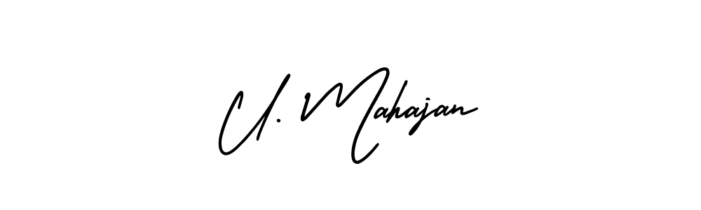 See photos of U. Mahajan official signature by Spectra . Check more albums & portfolios. Read reviews & check more about AmerikaSignatureDemo-Regular font. U. Mahajan signature style 3 images and pictures png