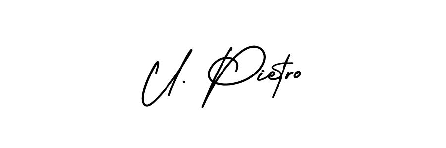 Make a short U. Pietro signature style. Manage your documents anywhere anytime using AmerikaSignatureDemo-Regular. Create and add eSignatures, submit forms, share and send files easily. U. Pietro signature style 3 images and pictures png