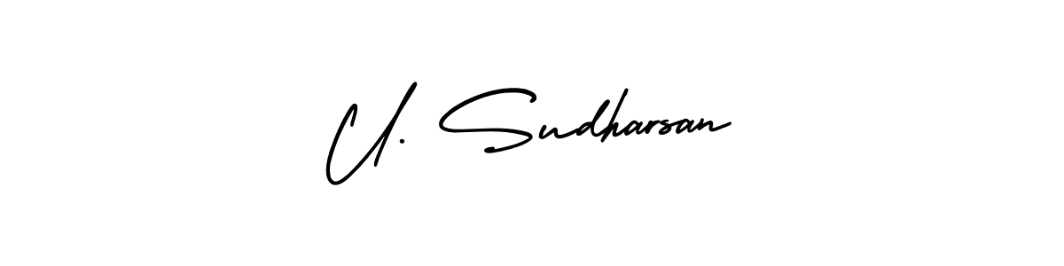 You can use this online signature creator to create a handwritten signature for the name U. Sudharsan. This is the best online autograph maker. U. Sudharsan signature style 3 images and pictures png