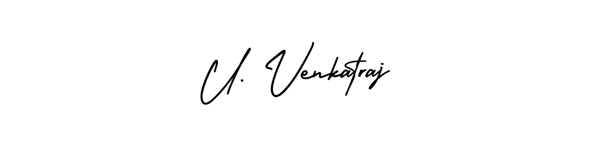 Also we have U. Venkatraj name is the best signature style. Create professional handwritten signature collection using AmerikaSignatureDemo-Regular autograph style. U. Venkatraj signature style 3 images and pictures png