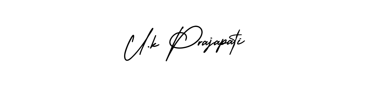 Similarly AmerikaSignatureDemo-Regular is the best handwritten signature design. Signature creator online .You can use it as an online autograph creator for name U.k Prajapati. U.k Prajapati signature style 3 images and pictures png