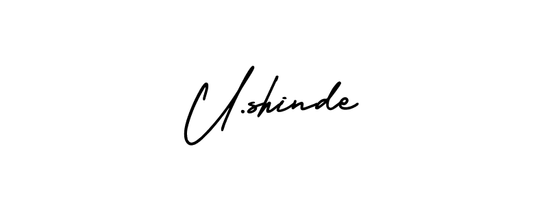 Make a short U.shinde signature style. Manage your documents anywhere anytime using AmerikaSignatureDemo-Regular. Create and add eSignatures, submit forms, share and send files easily. U.shinde signature style 3 images and pictures png