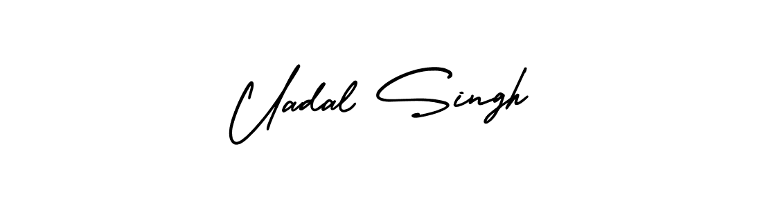 if you are searching for the best signature style for your name Uadal Singh. so please give up your signature search. here we have designed multiple signature styles  using AmerikaSignatureDemo-Regular. Uadal Singh signature style 3 images and pictures png