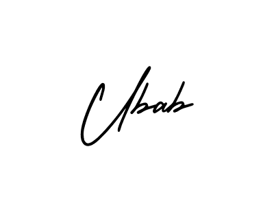 Also You can easily find your signature by using the search form. We will create Ubab name handwritten signature images for you free of cost using AmerikaSignatureDemo-Regular sign style. Ubab signature style 3 images and pictures png