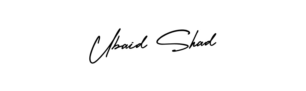 Make a beautiful signature design for name Ubaid Shad. With this signature (AmerikaSignatureDemo-Regular) style, you can create a handwritten signature for free. Ubaid Shad signature style 3 images and pictures png