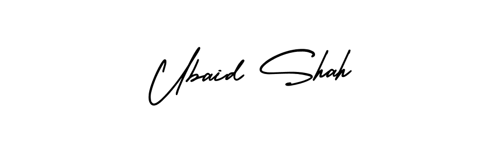 Also You can easily find your signature by using the search form. We will create Ubaid Shah name handwritten signature images for you free of cost using AmerikaSignatureDemo-Regular sign style. Ubaid Shah signature style 3 images and pictures png