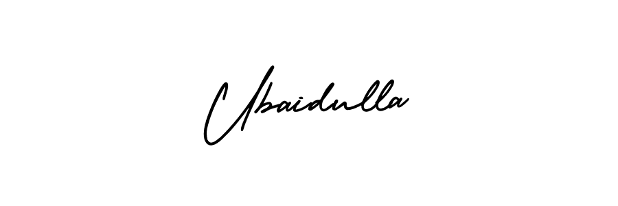 Use a signature maker to create a handwritten signature online. With this signature software, you can design (AmerikaSignatureDemo-Regular) your own signature for name Ubaidulla. Ubaidulla signature style 3 images and pictures png