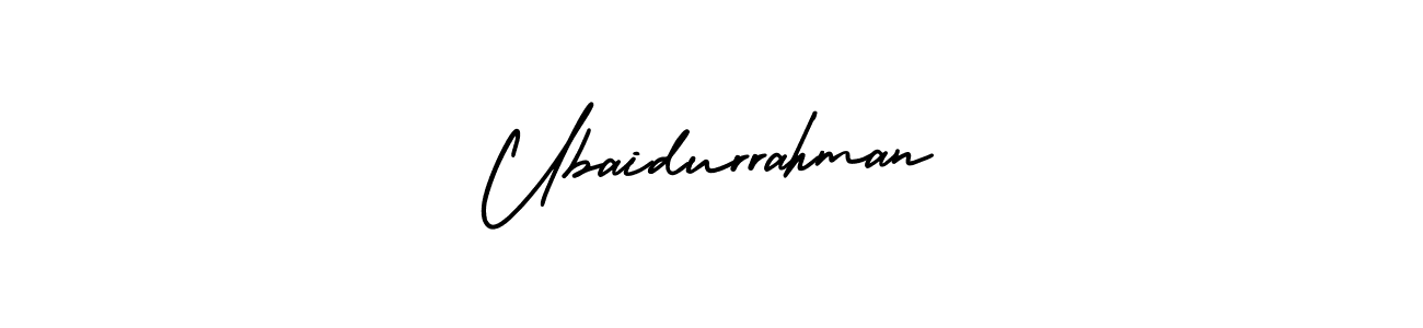 How to make Ubaidurrahman signature? AmerikaSignatureDemo-Regular is a professional autograph style. Create handwritten signature for Ubaidurrahman name. Ubaidurrahman signature style 3 images and pictures png