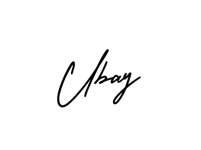 if you are searching for the best signature style for your name Ubay. so please give up your signature search. here we have designed multiple signature styles  using AmerikaSignatureDemo-Regular. Ubay signature style 3 images and pictures png