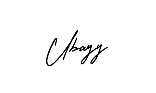 if you are searching for the best signature style for your name Ubayy. so please give up your signature search. here we have designed multiple signature styles  using AmerikaSignatureDemo-Regular. Ubayy signature style 3 images and pictures png
