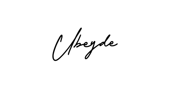 Best and Professional Signature Style for Ubeyde. AmerikaSignatureDemo-Regular Best Signature Style Collection. Ubeyde signature style 3 images and pictures png