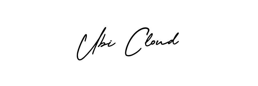 Similarly AmerikaSignatureDemo-Regular is the best handwritten signature design. Signature creator online .You can use it as an online autograph creator for name Ubi Cloud. Ubi Cloud signature style 3 images and pictures png