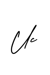 Also we have Uc name is the best signature style. Create professional handwritten signature collection using AmerikaSignatureDemo-Regular autograph style. Uc signature style 3 images and pictures png