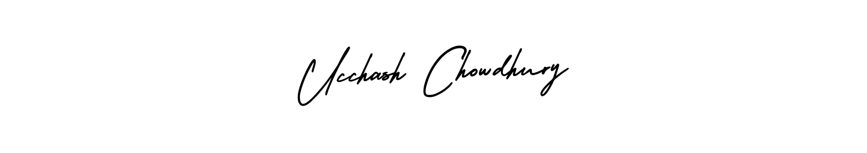 How to make Ucchash Chowdhury name signature. Use AmerikaSignatureDemo-Regular style for creating short signs online. This is the latest handwritten sign. Ucchash Chowdhury signature style 3 images and pictures png