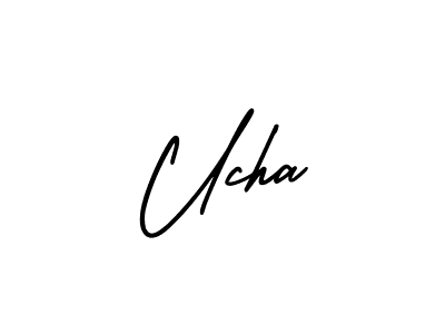 Make a beautiful signature design for name Ucha. With this signature (AmerikaSignatureDemo-Regular) style, you can create a handwritten signature for free. Ucha signature style 3 images and pictures png