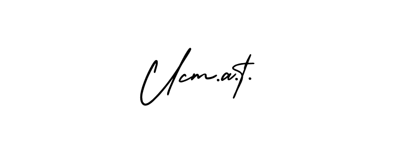 Create a beautiful signature design for name Ucm.a.t.. With this signature (AmerikaSignatureDemo-Regular) fonts, you can make a handwritten signature for free. Ucm.a.t. signature style 3 images and pictures png