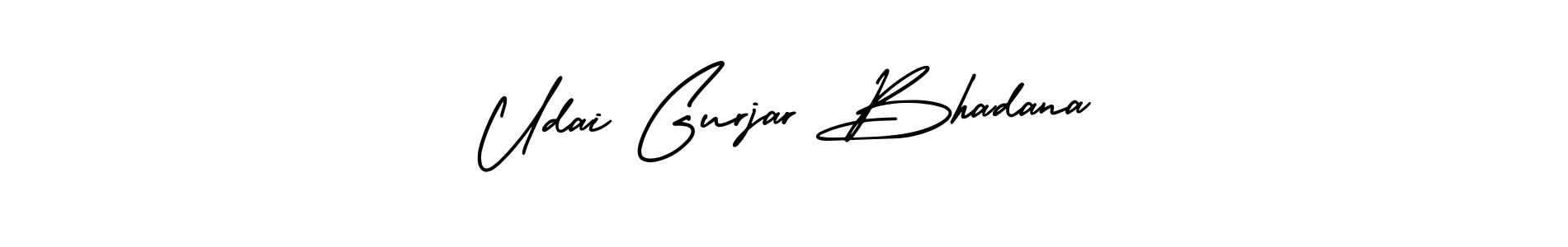 Make a beautiful signature design for name Udai Gurjar Bhadana. Use this online signature maker to create a handwritten signature for free. Udai Gurjar Bhadana signature style 3 images and pictures png