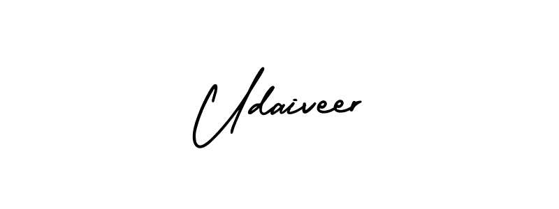 It looks lik you need a new signature style for name Udaiveer. Design unique handwritten (AmerikaSignatureDemo-Regular) signature with our free signature maker in just a few clicks. Udaiveer signature style 3 images and pictures png