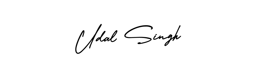 How to make Udal Singh signature? AmerikaSignatureDemo-Regular is a professional autograph style. Create handwritten signature for Udal Singh name. Udal Singh signature style 3 images and pictures png