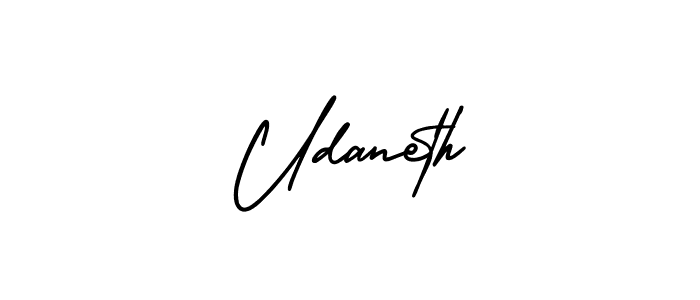 Make a beautiful signature design for name Udaneth. Use this online signature maker to create a handwritten signature for free. Udaneth signature style 3 images and pictures png