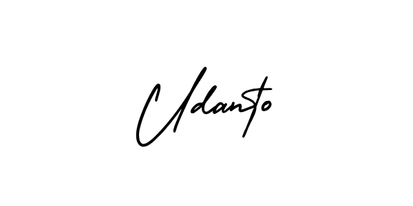 Also You can easily find your signature by using the search form. We will create Udanto name handwritten signature images for you free of cost using AmerikaSignatureDemo-Regular sign style. Udanto signature style 3 images and pictures png