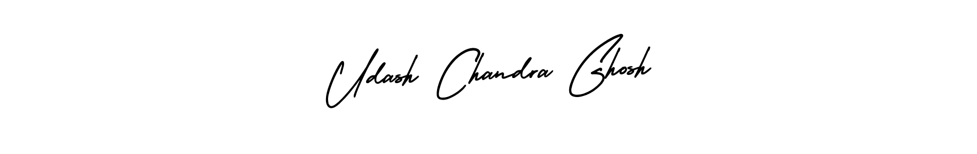 Use a signature maker to create a handwritten signature online. With this signature software, you can design (AmerikaSignatureDemo-Regular) your own signature for name Udash Chandra Ghosh. Udash Chandra Ghosh signature style 3 images and pictures png