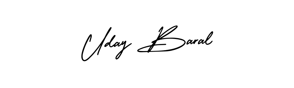 Also we have Uday Baral name is the best signature style. Create professional handwritten signature collection using AmerikaSignatureDemo-Regular autograph style. Uday Baral signature style 3 images and pictures png