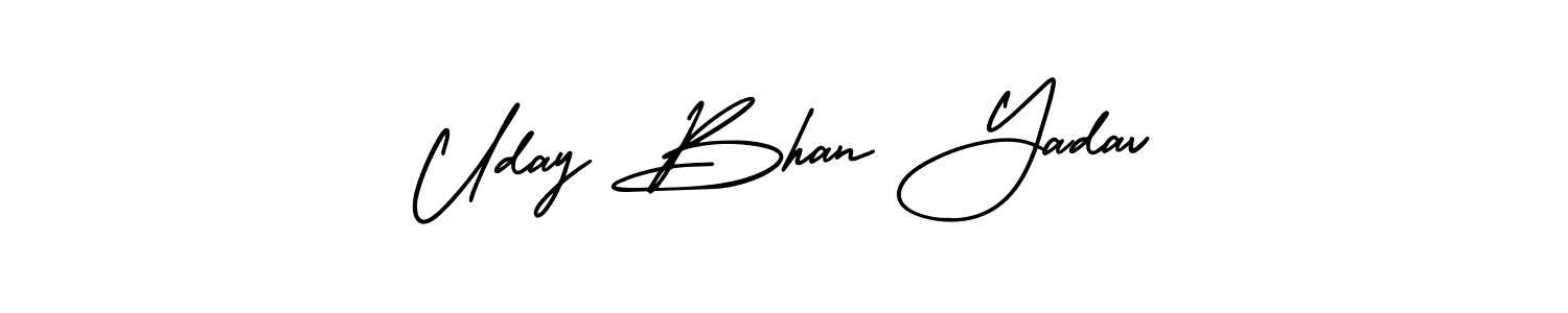 Also we have Uday Bhan Yadav name is the best signature style. Create professional handwritten signature collection using AmerikaSignatureDemo-Regular autograph style. Uday Bhan Yadav signature style 3 images and pictures png