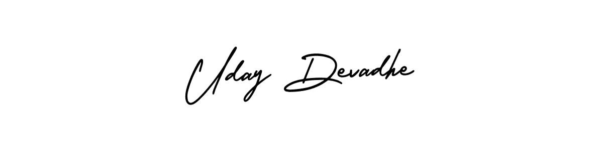 Make a beautiful signature design for name Uday Devadhe. Use this online signature maker to create a handwritten signature for free. Uday Devadhe signature style 3 images and pictures png