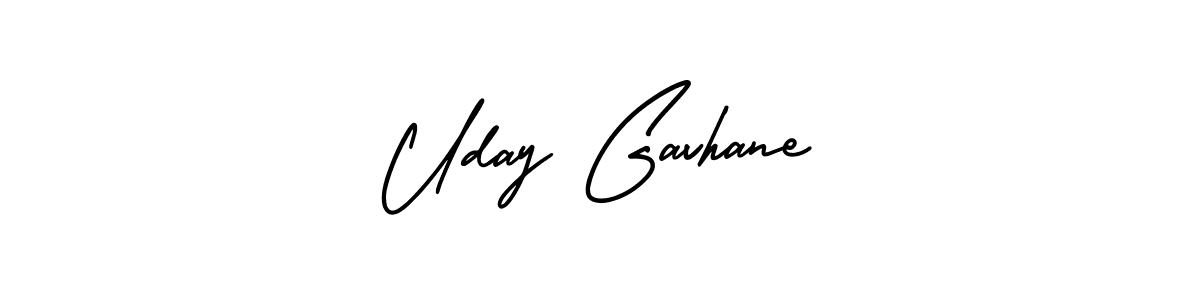 How to make Uday Gavhane signature? AmerikaSignatureDemo-Regular is a professional autograph style. Create handwritten signature for Uday Gavhane name. Uday Gavhane signature style 3 images and pictures png