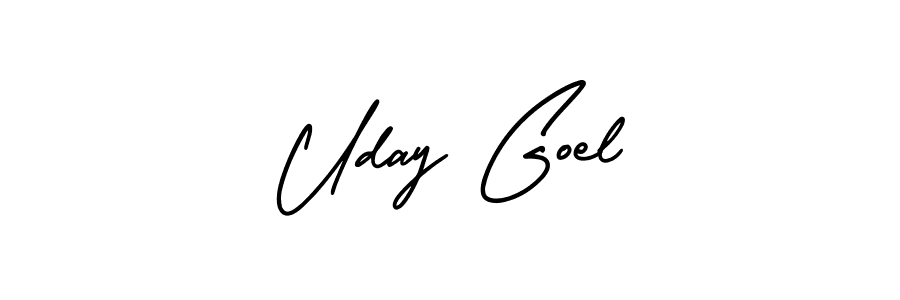 AmerikaSignatureDemo-Regular is a professional signature style that is perfect for those who want to add a touch of class to their signature. It is also a great choice for those who want to make their signature more unique. Get Uday Goel name to fancy signature for free. Uday Goel signature style 3 images and pictures png