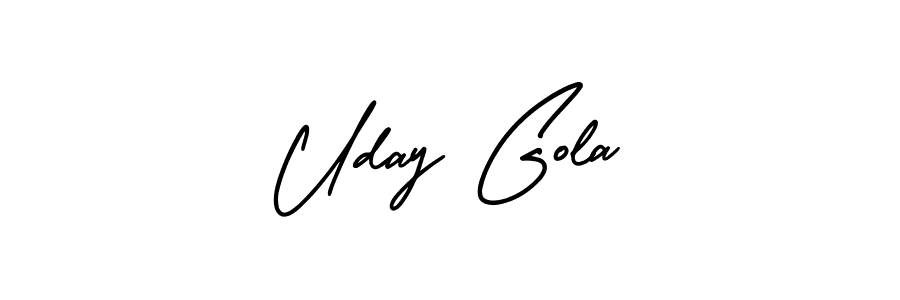 You can use this online signature creator to create a handwritten signature for the name Uday Gola. This is the best online autograph maker. Uday Gola signature style 3 images and pictures png