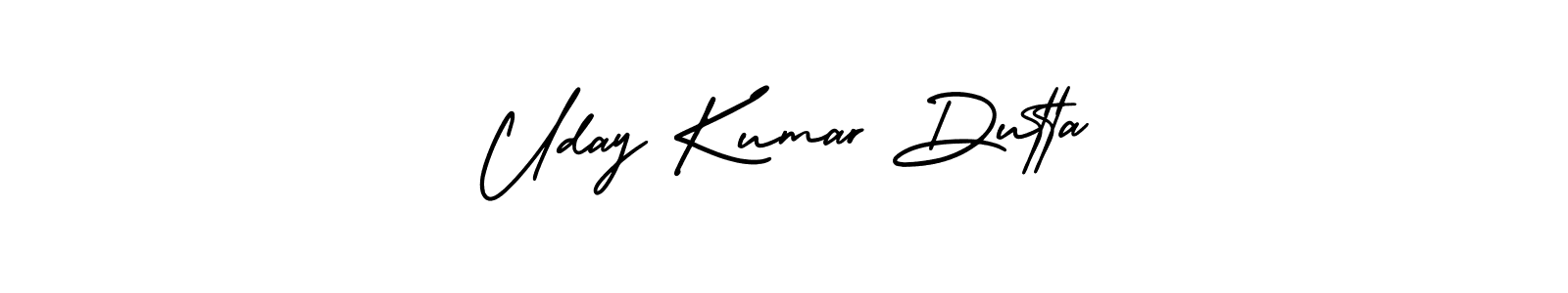 How to make Uday Kumar Dutta signature? AmerikaSignatureDemo-Regular is a professional autograph style. Create handwritten signature for Uday Kumar Dutta name. Uday Kumar Dutta signature style 3 images and pictures png