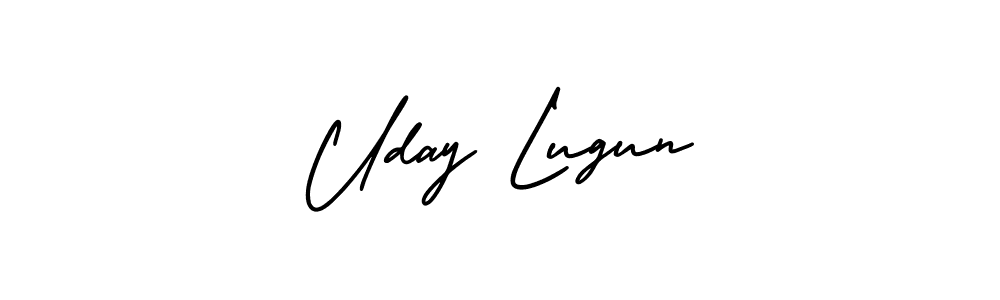 AmerikaSignatureDemo-Regular is a professional signature style that is perfect for those who want to add a touch of class to their signature. It is also a great choice for those who want to make their signature more unique. Get Uday Lugun name to fancy signature for free. Uday Lugun signature style 3 images and pictures png