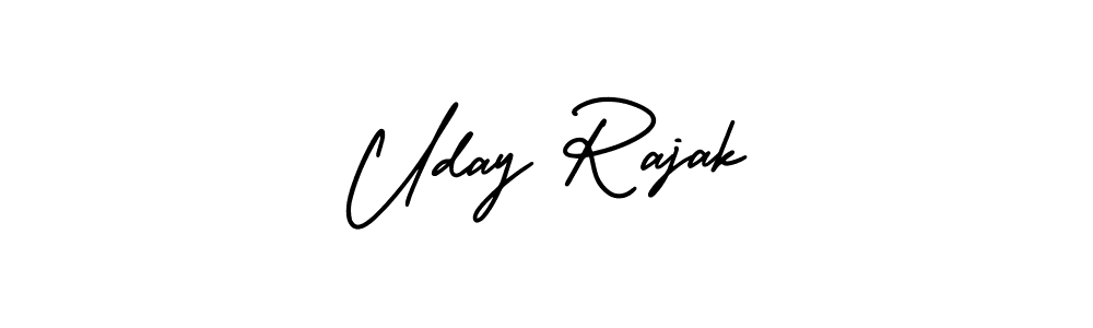 Make a beautiful signature design for name Uday Rajak. With this signature (AmerikaSignatureDemo-Regular) style, you can create a handwritten signature for free. Uday Rajak signature style 3 images and pictures png